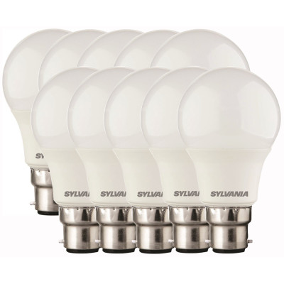 SYLVANIA - Ampoules LED STD Multi-Directionnelles 8W Blanc Neutre B22 Lot de 10