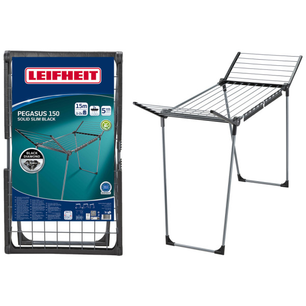 LEIFHEIT - Séchoir Pegasus 150 Black Edition 15m