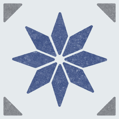 DC-FIX - Dalles Murales Adhésives Wall Tiles Alia Bleu 15.25x15.25cm Boite de 6