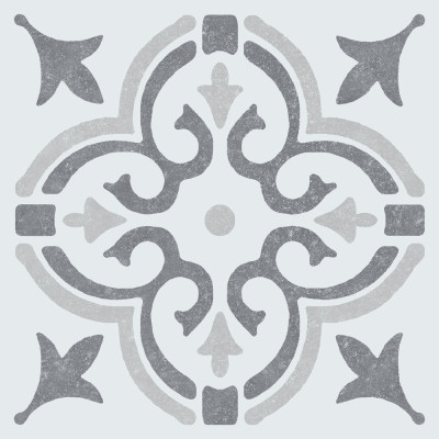 DC-FIX - Dalles Murales Adhésives Wall Tiles Jamila Gris 15.25x15.25cm Boite de 6