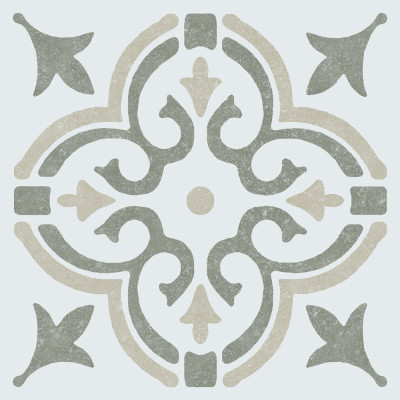 DC-FIX - Dalles Murales Adhésives Wall Tiles Jamila Olive 15.25x15.25cm Boite de 6