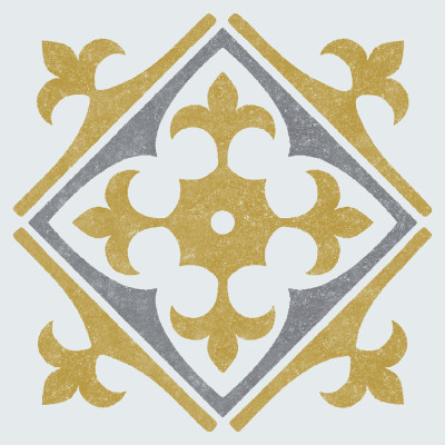 DC-FIX - Dalles Murales Adhésives Wall Tiles Nadia Jaune 15.25x15.25cm Boite de 6