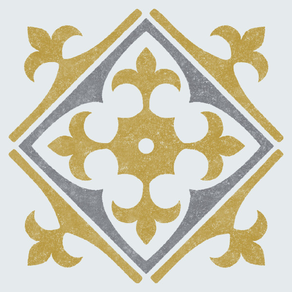 DC-FIX - Dalles Murales Adhésives Wall Tiles Nadia Jaune 15.25x15.25cm Boite de 6