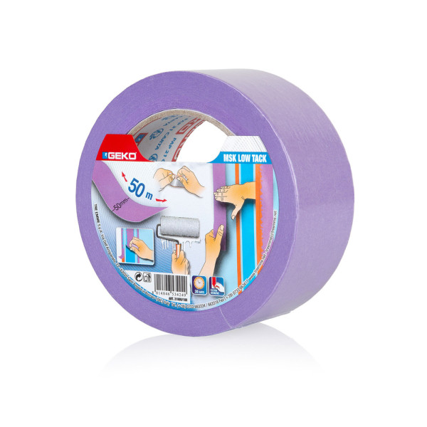 GEKO - Adhésif de Masquage Violet Surface Fragile 50mmx50m