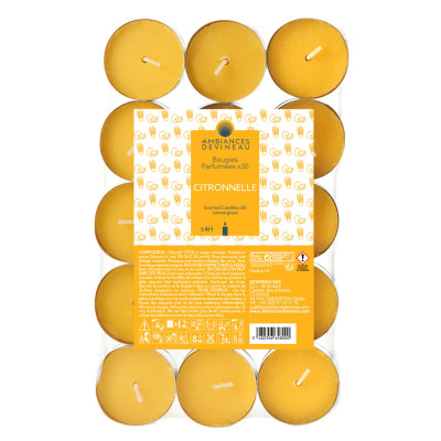 DEVINEAU - Bougies Chauffe-Plat Citronnelle X30