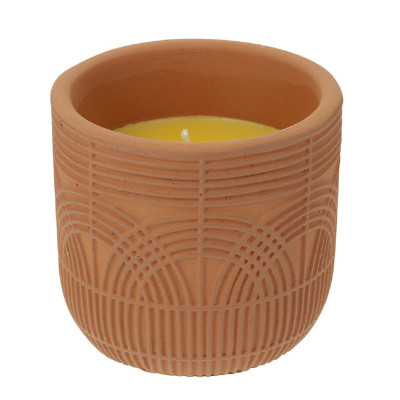 DEVINEAU - Bougie Citronnelle Pot Terre Cuite Arabesque 180g