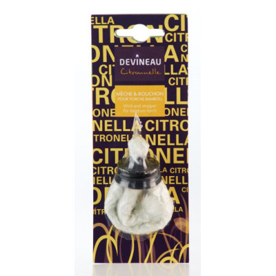 DEVINEAU - Mèche et Bouchon Pour Torche Bambou