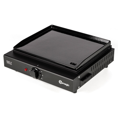 SOMAGIC - Plancha électrique Oliana Plaque en Fonte Emaillé 43x37cm