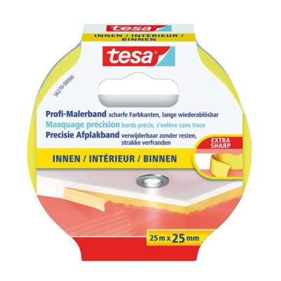 TESA - Ruban de Masquage Jaune 25mm x 25m