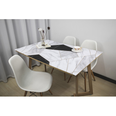 ACCESS DECO - Protège Table Imprimé Jaspe 140cm x 20m