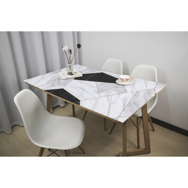 ACCESS DECO - Protège Table Imprimé Jaspe 140cm x 20m