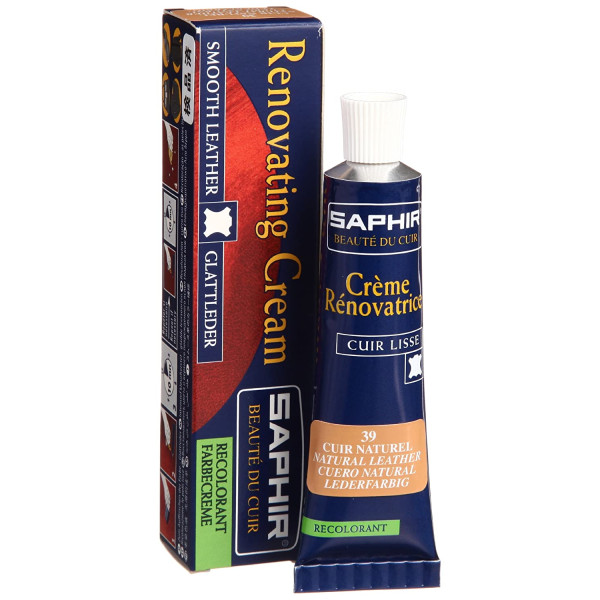 SAPHIR - Crème Rénovatrice Tube 25ml cuir naturel