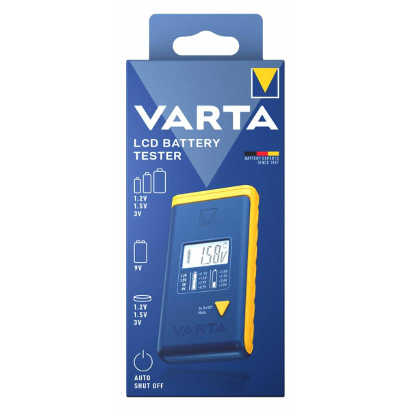 VARTA - Testeur de Piles Écran LCD