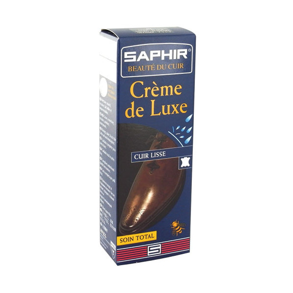 SAPHIR - Crème de Luxe Imperméabilisante Tube 50ml marron clair