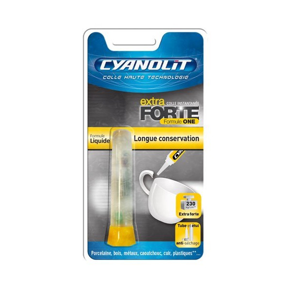 CYANOLIT - Colle multi-usages - instantané longue conservation - 2 g