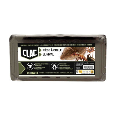 CLAC - Piège à Colle Anti-Nuisibles Rampants Lot de 2