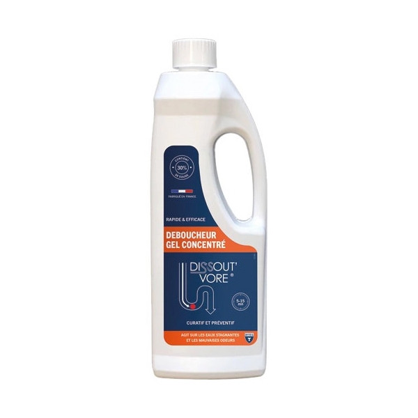 DISSOUT'VORE - Déboucheur Gel Concentré 1L
