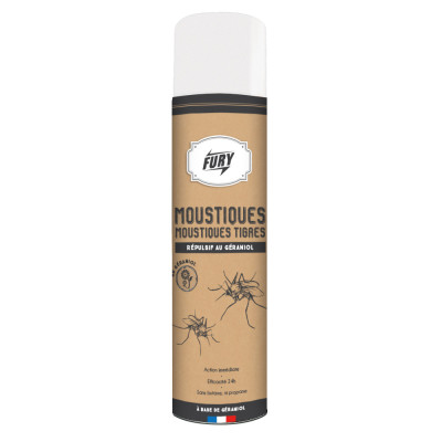 FURY - Répulsif Moustiques & Moustiques Tigres 400 ml TP19