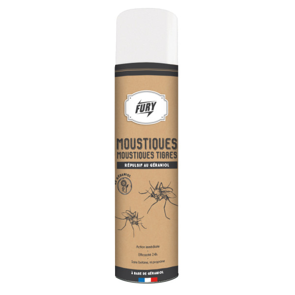 FURY - Répulsif Moustiques & Moustiques Tigres 400 ml TP19