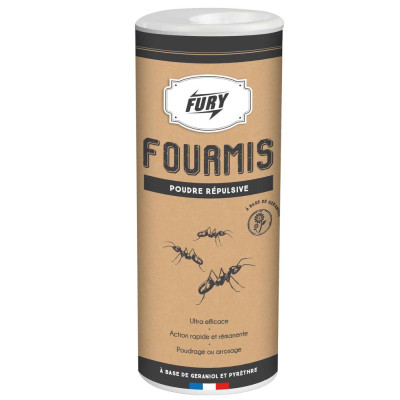 FURY - Poudre Répulsive Fourmis & Rampants 150 g TP19