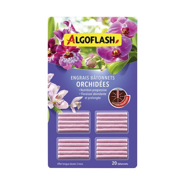 ALGOFLASH. - Engrais orchidées bâtonnets x20