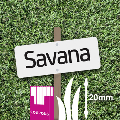 SMARTGREEN - Gazon Synthétique 20 mm Savana Coupon 3 ml