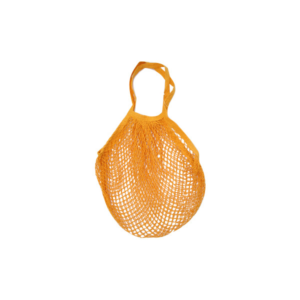 SIDEBAG - Sac Filet en Coton Jaune Moutarde