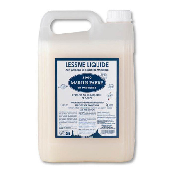 MARIUS FABRE - Lessive Liquide Aux Copeaux de Savon de Marseille 5L