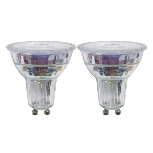 PROLIGHT - Ampoule Transparente Spot Réflecteur LED GU10 3.6W 345 lm Blanc Chaud Lot de 2