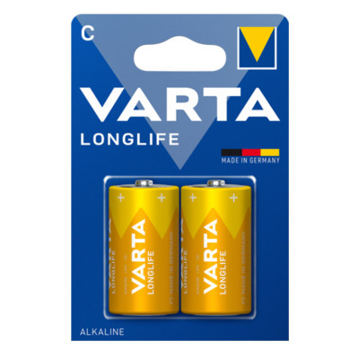 VARTA - Piles Alcalines Longlife LR14/C 1.5V Lot de 2