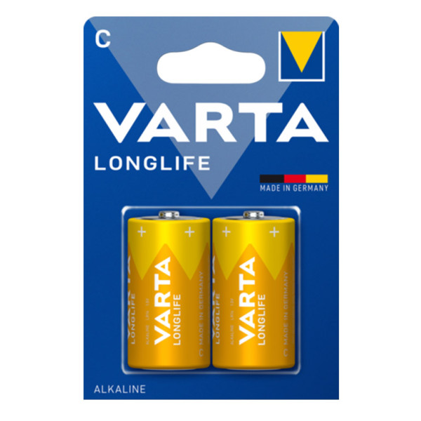 VARTA - Piles Alcalines Longlife LR14/C 1.5V Lot de 2