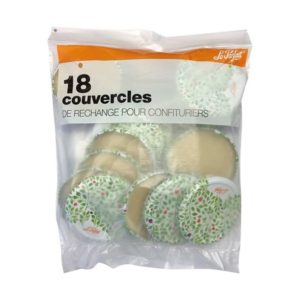 LE PARFAIT - Lot de 18 couvercles pour confituriers