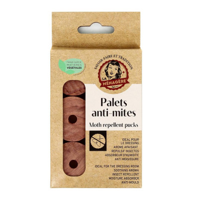 LA MENAGERE - Palets Antimites en Cèdre x6