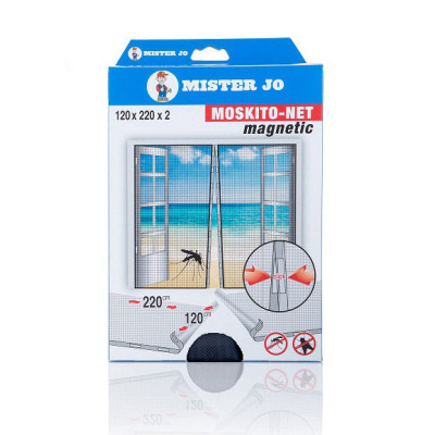 GEKO - Moustiquaires Magnétiques Pour Portes 120 x 220 cm Lot de 2