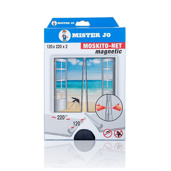 GEKO - Moustiquaires Magnétiques Pour Portes 120 x 220 cm Lot de 2