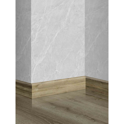 SMARTFLOOR - Plinthe Smartfloor Chêne Solide Marron Léger