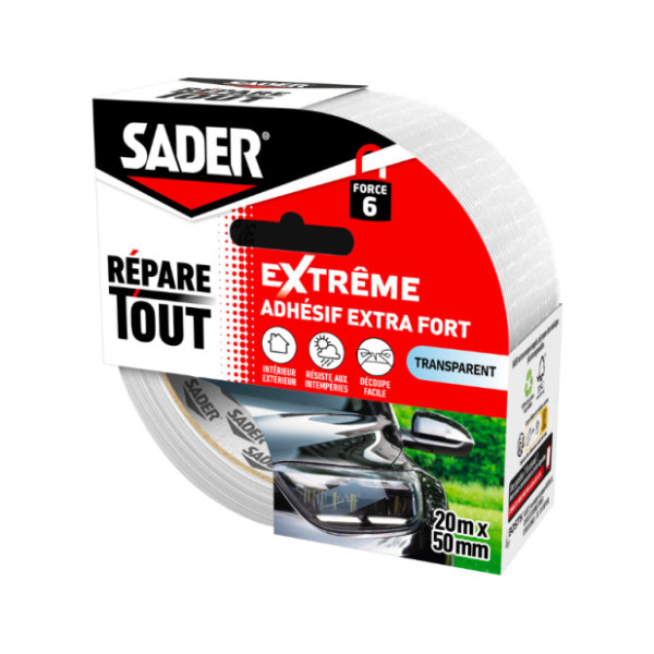 QUELYD - Adhésif Répare Tout Extrême 20 m x 50 mm