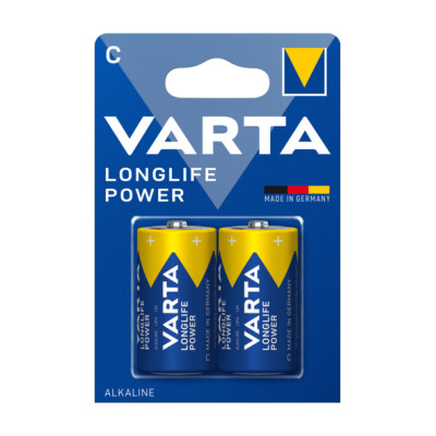 VARTA - Piles Alcalines Longlife Power LR14/C 1.5V Lot de 2