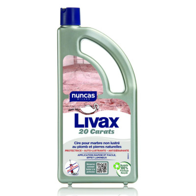 NUNCAS - Livax 20 Carats Cire Pour Marbre Non Lustré 1L