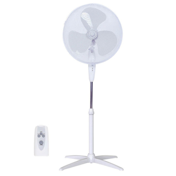 NIAROS - Ventilateur sur Pied Ø43 cm 45W 3 Vitesses Avec Télécommande