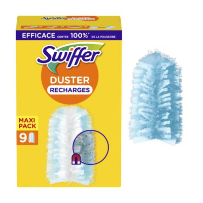 SWIFFER - Recharges Pour Plumeau Anti-Poussière Lot de 9