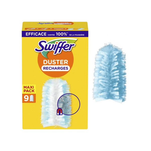 SWIFFER - Recharges Pour Plumeau Anti-Poussière Lot de 9