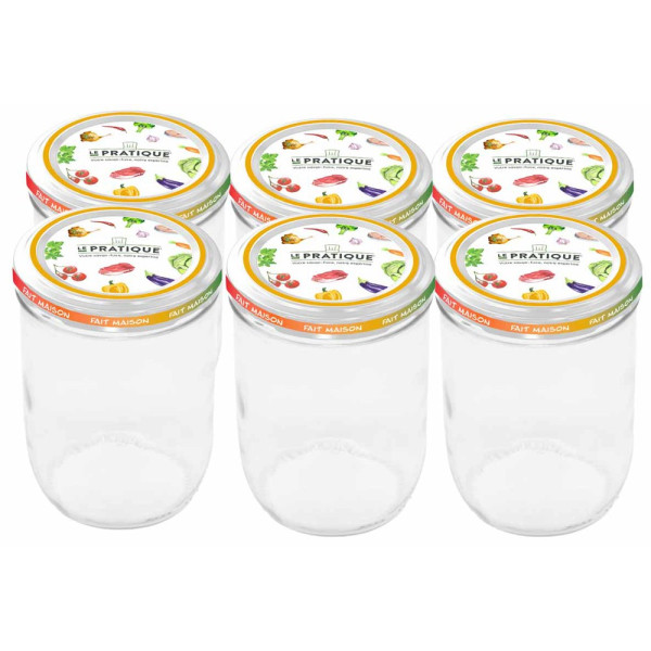 LE PRATIQUE - Bocaux Le Pratique 750 ml Ø100 mm Pack de 6