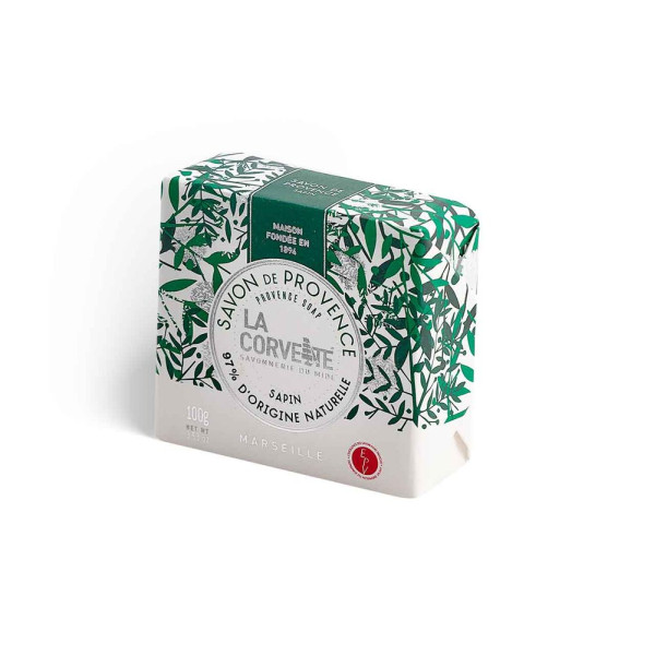 LA CORVETTE - Savon de Provence Au Sapin 97% Naturel 100 g