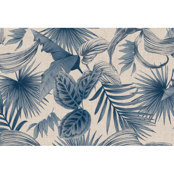 DC TABLE - Nappe Fibranne Bergamo Borneas Blue 138 cm x 15 m