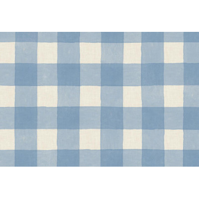 DC TABLE - Nappe Fibranne Bergamo Carreaux Blue 138 cm x 15 m