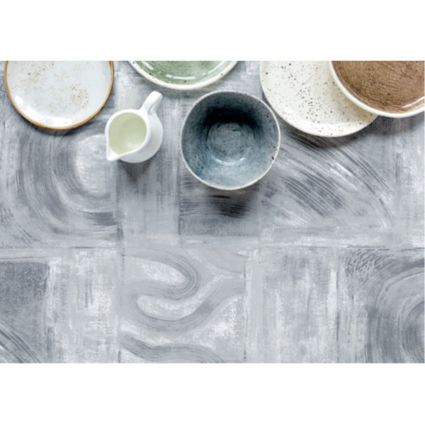 ACCESS DECO - Toile Cirée Déco Taloche Gris 140 cm x 20 m