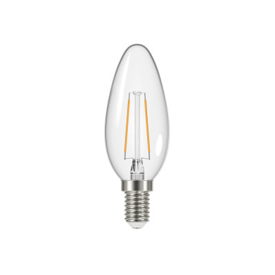 PROLIGHT - Ampoule Transparente Flamme LED E14 2.1W 250 lm Blanc Chaud