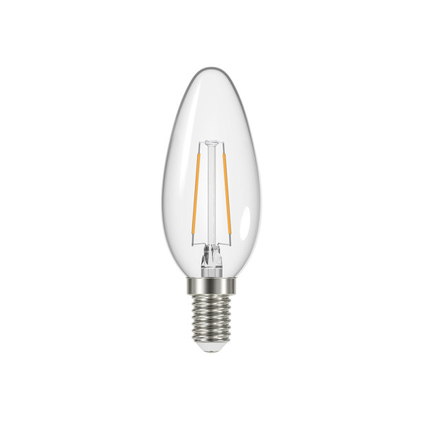 PROLIGHT - Ampoule Transparente Flamme LED E14 2.1W 250 lm Blanc Chaud