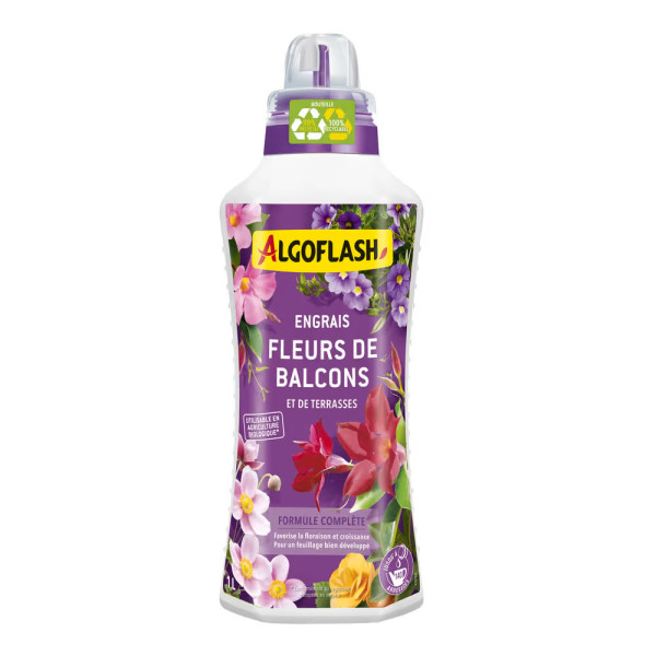 ALGOFLASH - Engrais Fleurs Balcons et Terrasses Liquide UAB 1L
